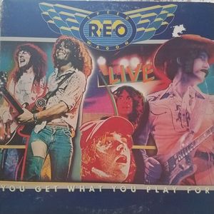 REO Speedwagon Live You Get What You Play For Vintage Vinyl LP